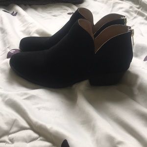 Black ankle booties